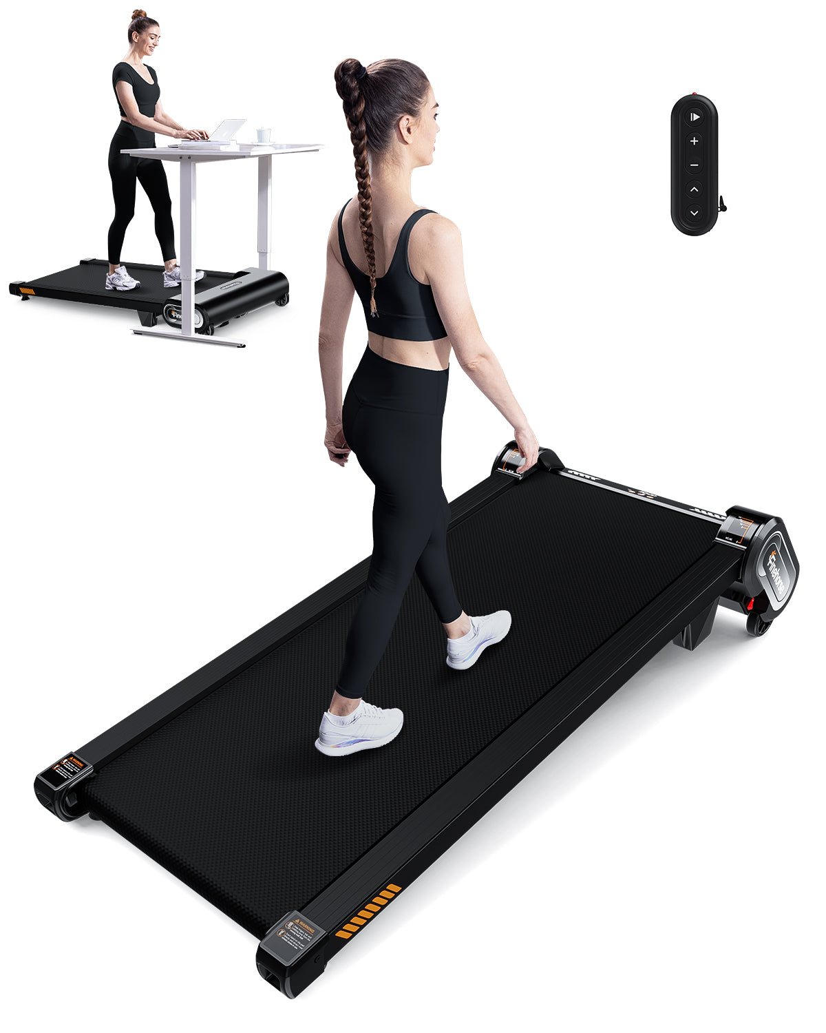 Finehorse H1 13% Auto Incline Under Desk Treadmill