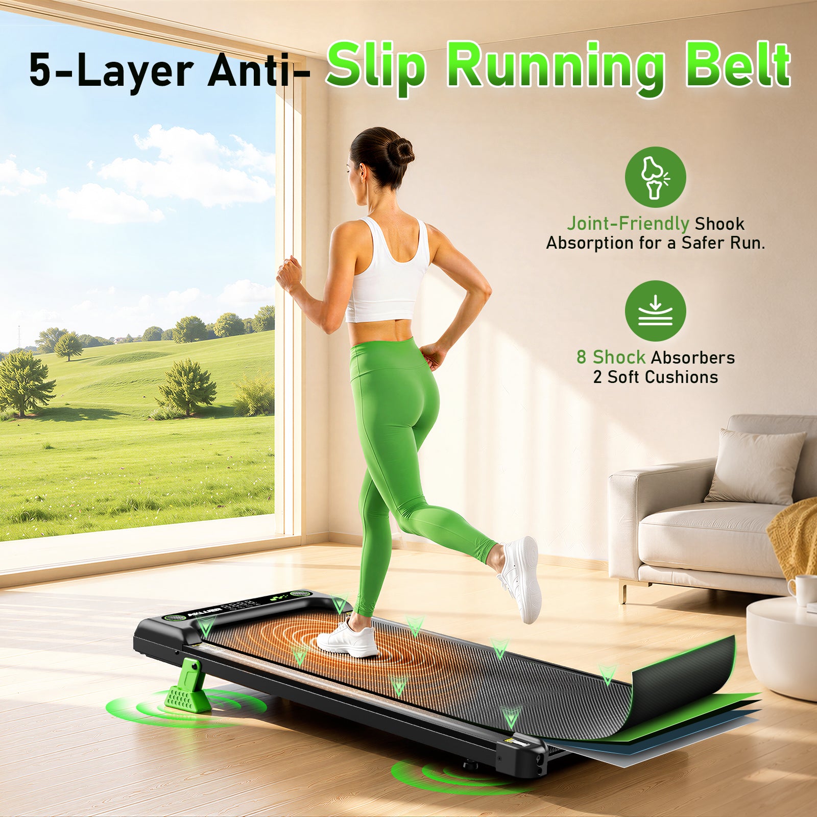 AKLUER Z1 9% Auto Incline Walking Pad Treadmill