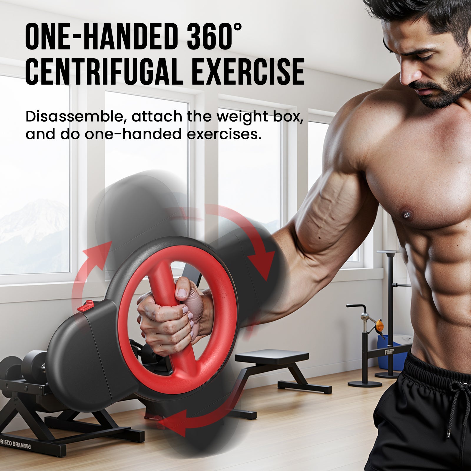 Akluer 3-in-1 Adjustable Arm Trainer & Chest Expander