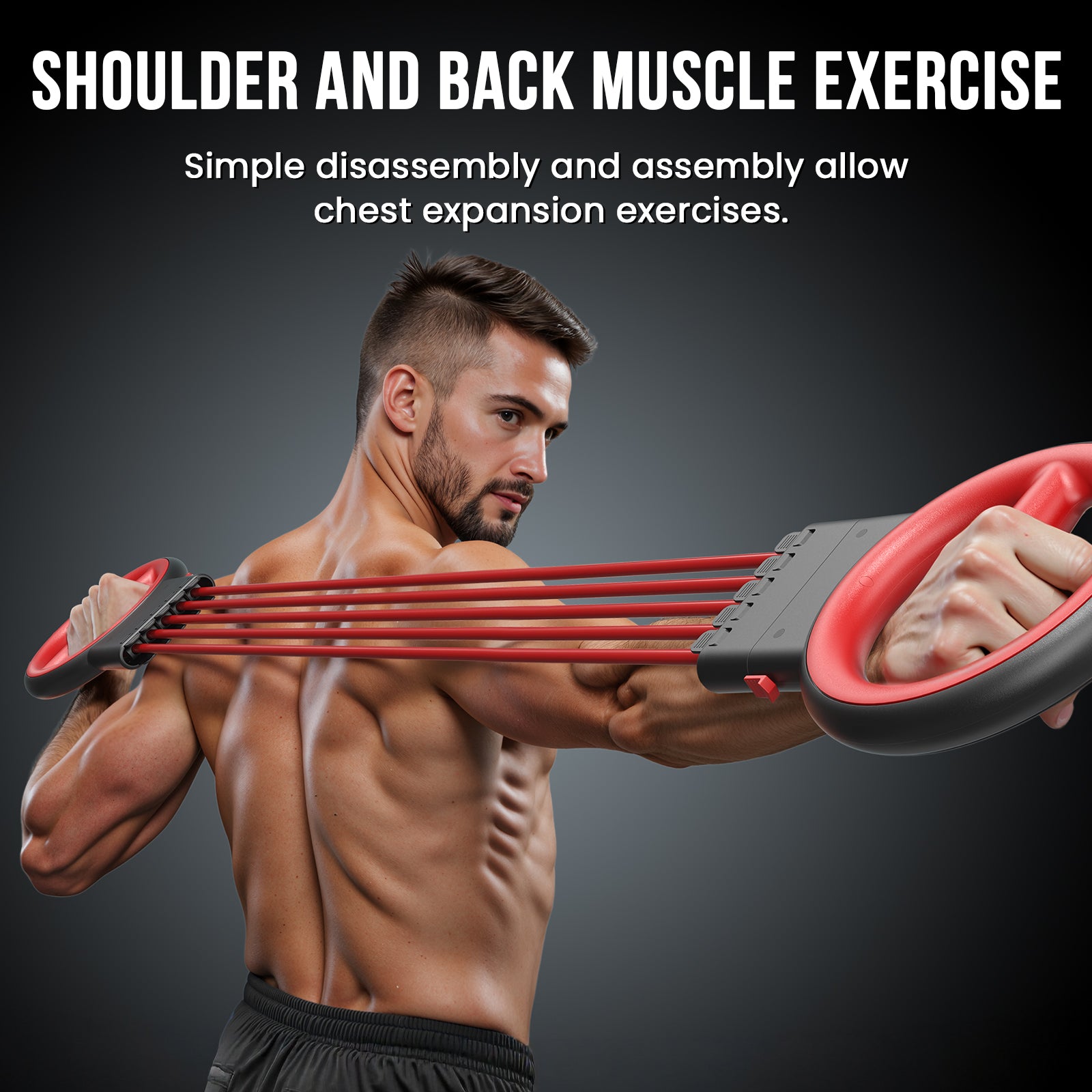 Akluer 3-in-1 Adjustable Arm Trainer & Chest Expander
