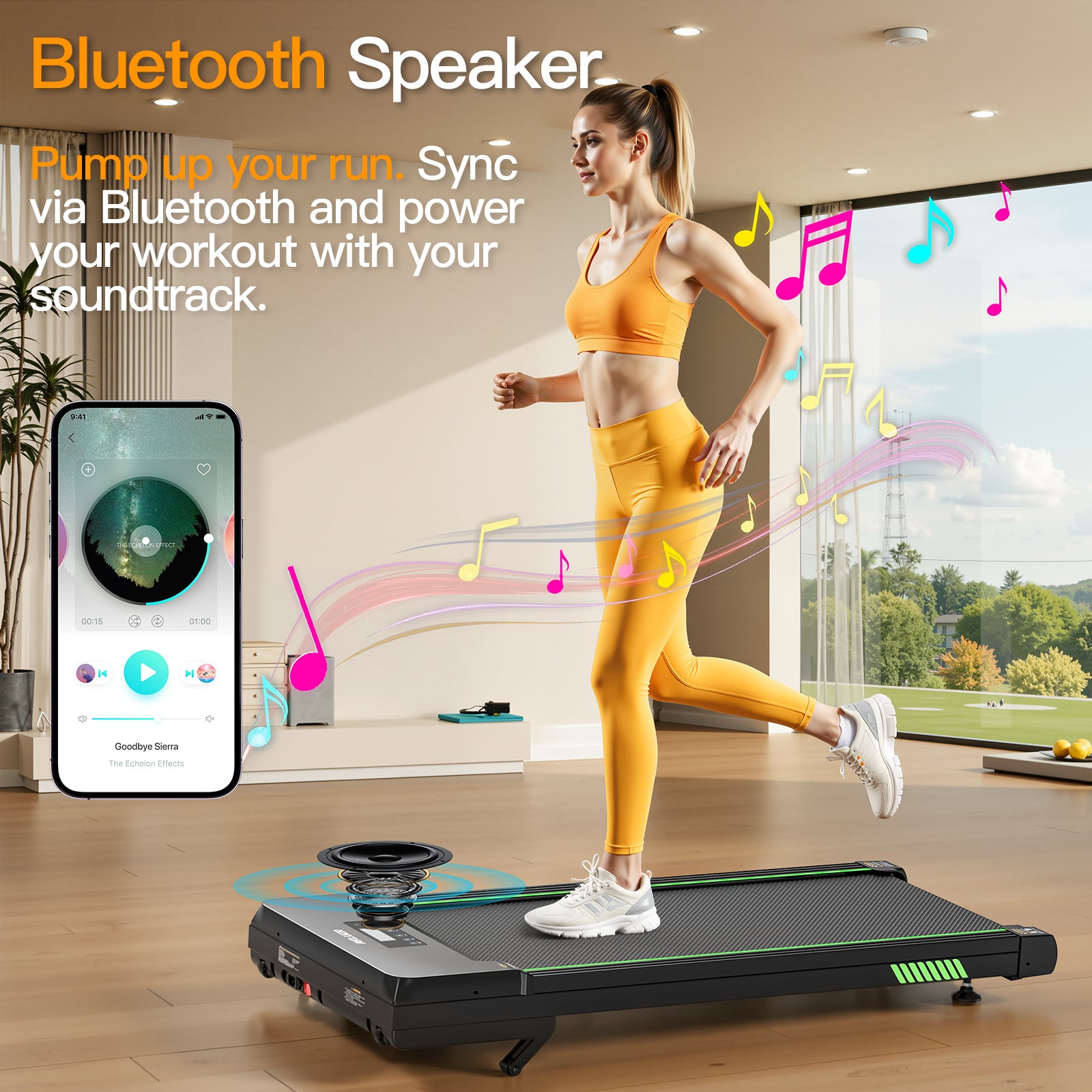 Akluer TW140L 12% Auto Incline Under Desk Treadmill