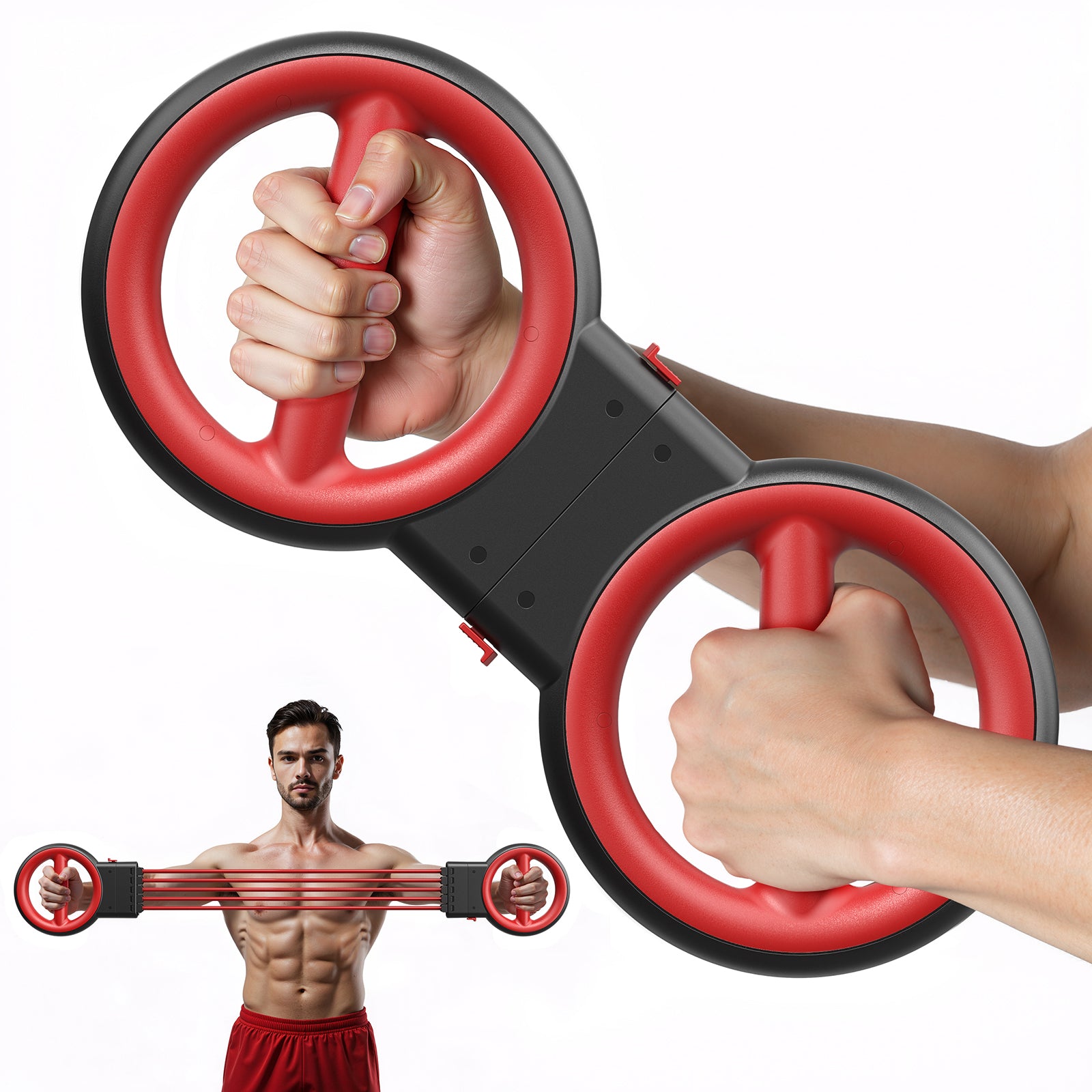 Akluer 3-in-1 Adjustable Arm Trainer & Chest Expander