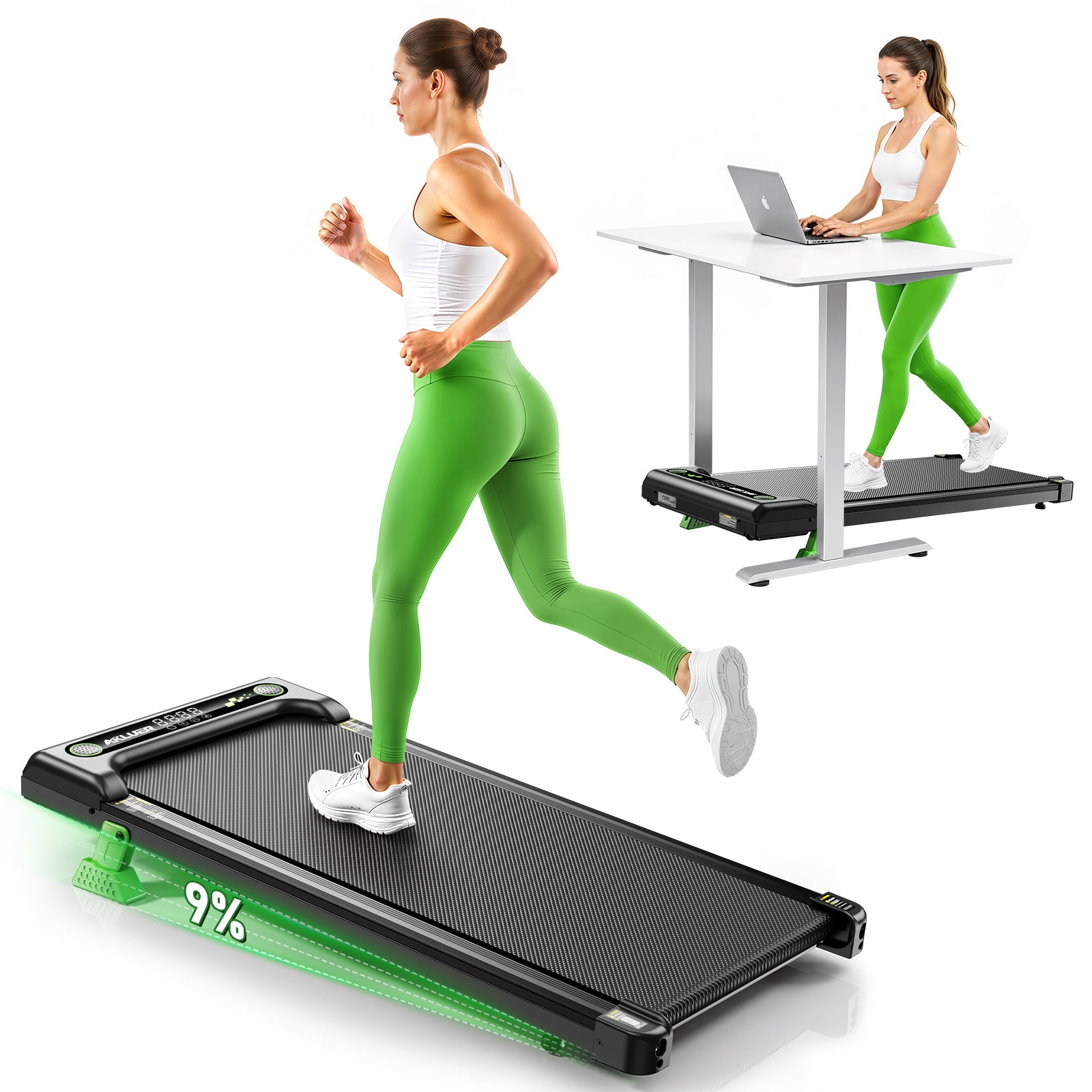 AKLUER Z1  9% Auto Incline Walking Pad Treadmill