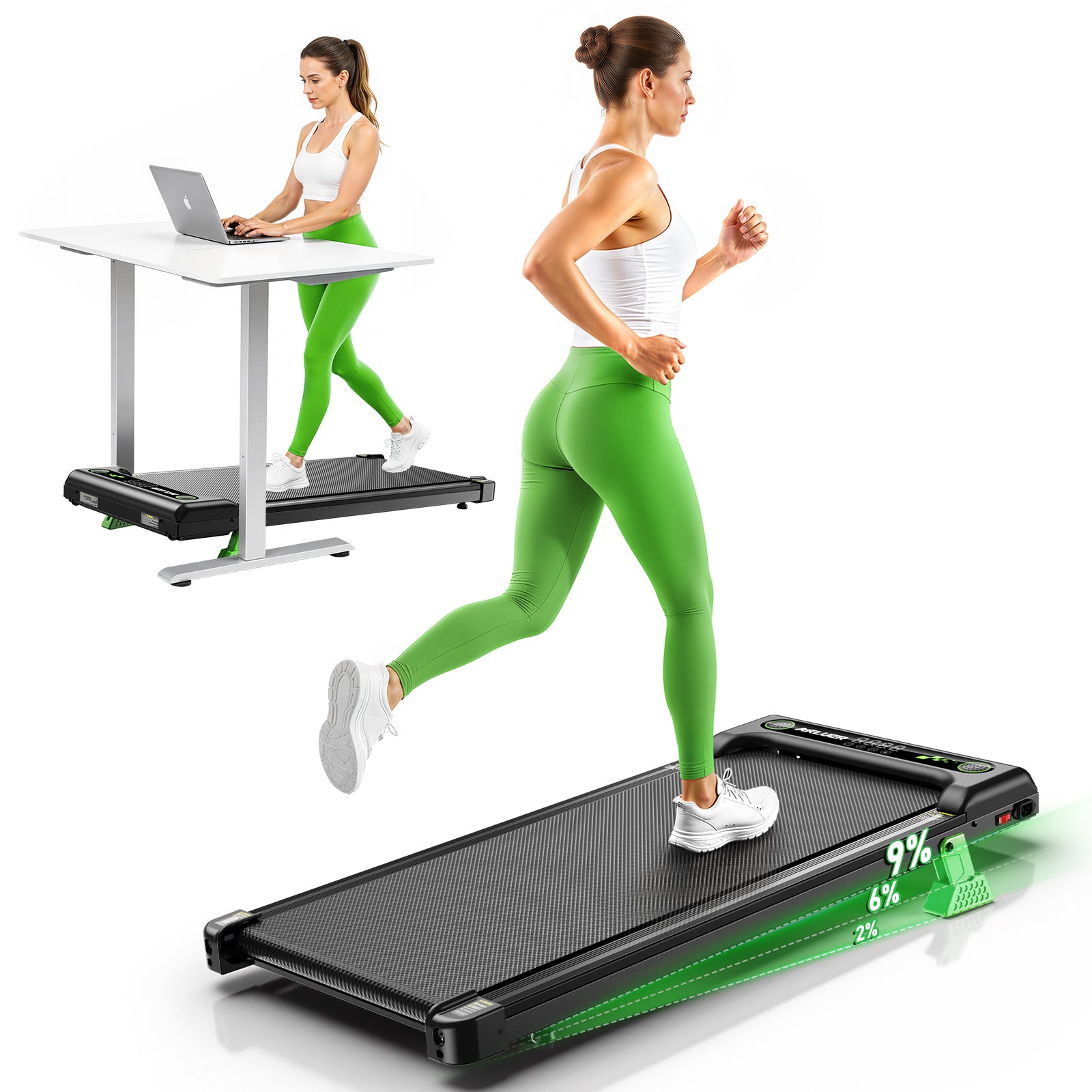 AKLUER Z1  9% Auto Incline Walking Pad Treadmill