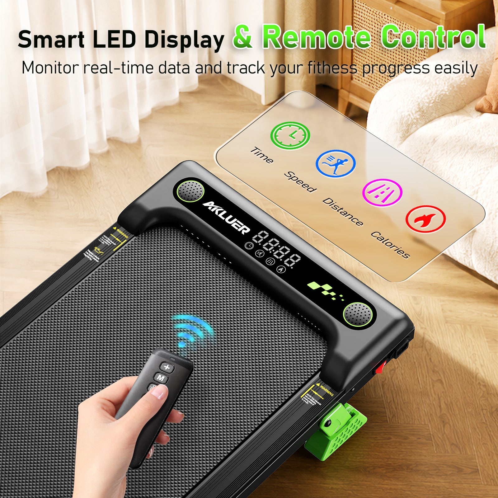 AKLUER Z1  9% Auto Incline Walking Pad Treadmill