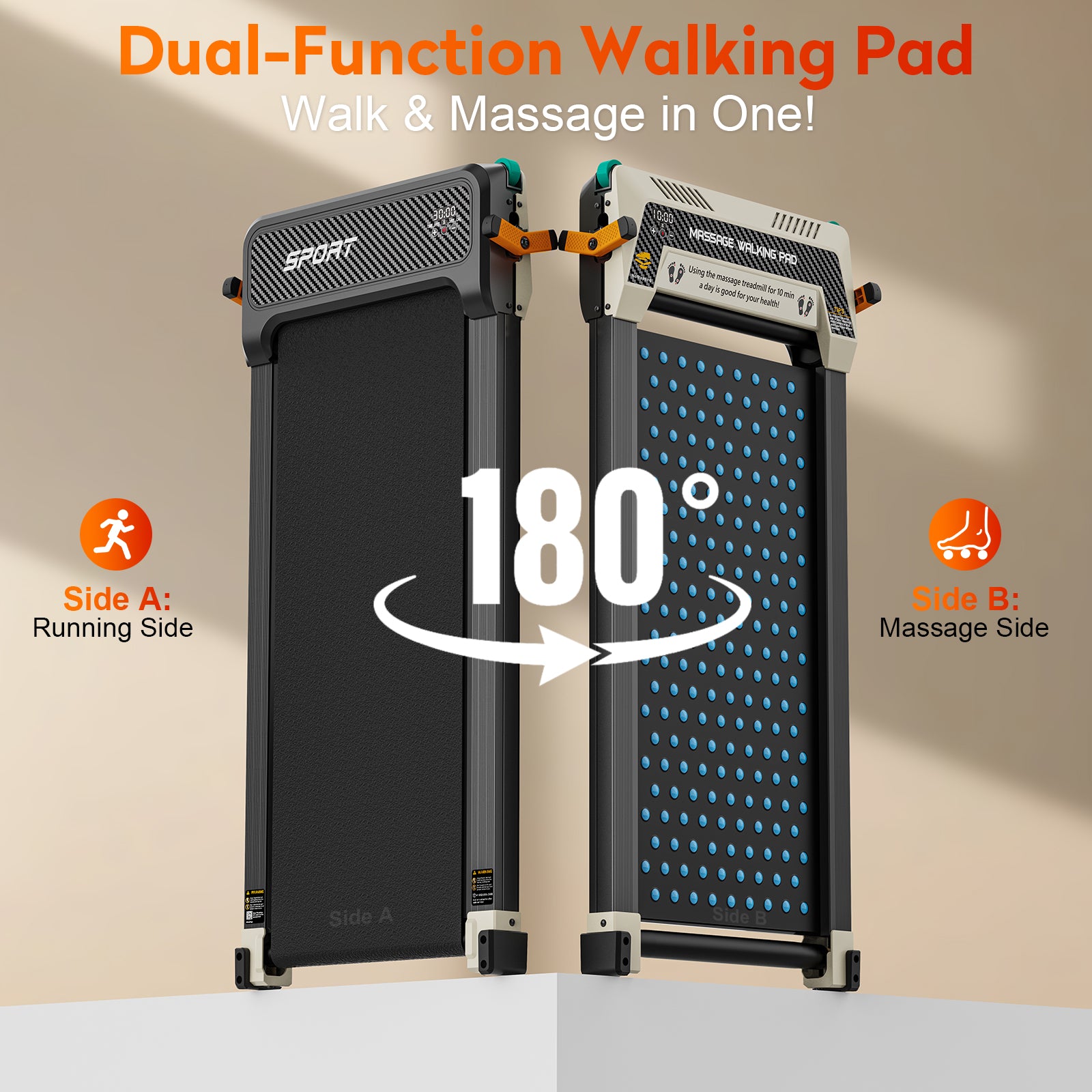 Akluer 520 Dual-Sided Under Desk Treadmill