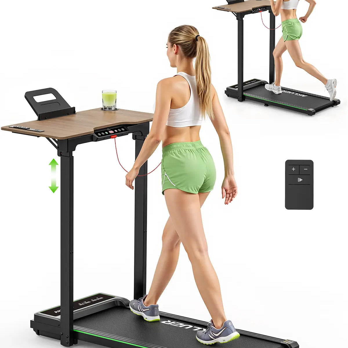 Small Standing Desk FUNMILY Fitness Treadmill With Adjustable